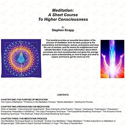 Meditation: A Short Course to Higher Consciousness