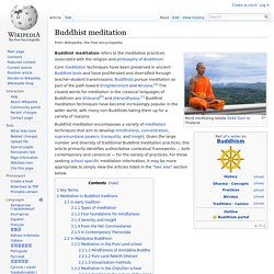 Buddhist meditation