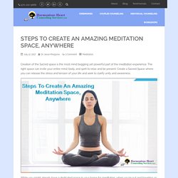Steps To Create An Amazing Meditation Space, Anywhere - Harmonious Heart Counseling Fort Collins Colorado