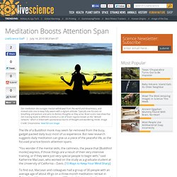 Meditation Boosts Attention Span