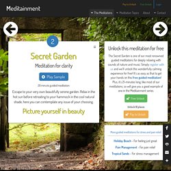 Free Guided Meditation - The Secret Garden - Meditainment