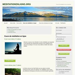 Cours de méditation en ligne
