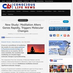 New Study: Meditation Alters Genes Rapidly, Triggers Molecular Changes
