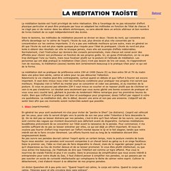 Méditation Taoïste