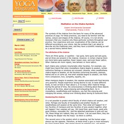 Meditation on the Chakra Symbols