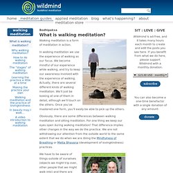 What is walking meditation?