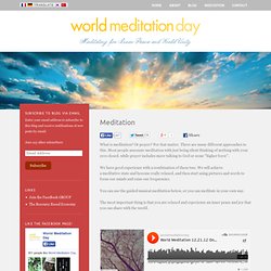 Meditation « World Meditation Day
