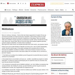 Conversation avec Jacques Attali