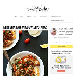 Mediterranean Baked Sweet Potatoes