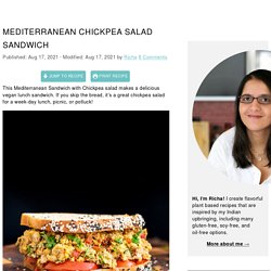 Mediterranean Chickpea Salad Sandwich