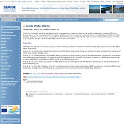 Euro-Mediterranean Information System on know-how in the Water sector