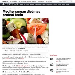 Mediterranean diet may protect brain