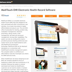 MediTouch EHR Electronic Health Record Software