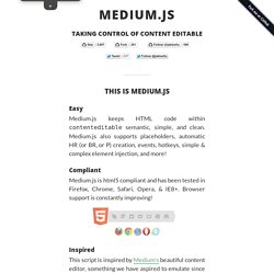 Medium.js