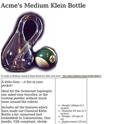 Acme's Medium Sized Klein Bottle