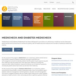 MedsCheck and Diabetes MedsCheck – The 6CPA