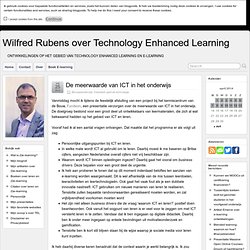 De meerwaarde van ICT in het onderwijs