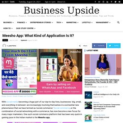 Meesho App: What Kind of Application Is It? - Business Upside India