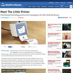 Meet The Little Printer