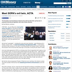 Meet SOPA's evil twin, ACTA - Big Tech