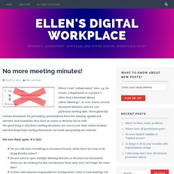 Ellen's Digital Workplace