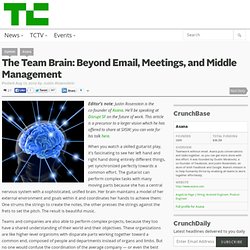 The Team Brain: Beyond Email, Meetings, and Middle Management