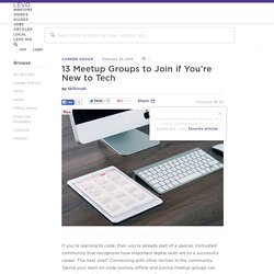 13 Meetup Groups to Join if You’re New to Tech
