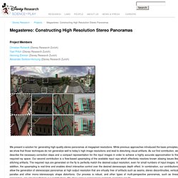 Megastereo: Constructing High Resolution Stereo Panoramas