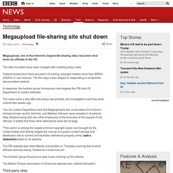 Megaupload file-sharing site shut down, founders charged