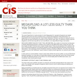 Megaupload: A Lot Less Guilty Than You Think