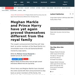 Meghan Markle and Prince Harry have yet again proved themselves different from the royal family - Hindi Movie News