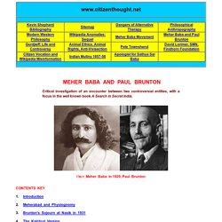 Meher Baba and Paul Brunton