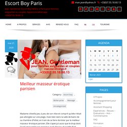 Meilleur masseur érotique parisien - Escort Boy Paris
