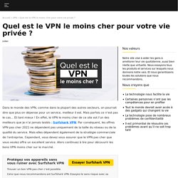 Quel est le meilleur VPN pas cher de 2020 ?