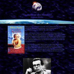 Le Meilleur des Mondes, d'Aldous Huxley