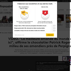 FRANCE 3 21/07/18 VIDEO. "La meilleure amande du monde est ici", affirme le chocolatier Patrick Roger au milieu de ses amandiers près de Perpignan