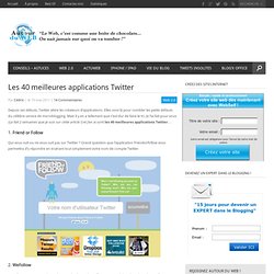 Les 40 meilleures applications Twitter