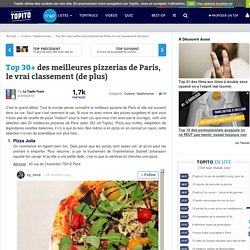 Top 20+ meilleures pizzerias et pizza de Paris, le vrai classement (de plus)