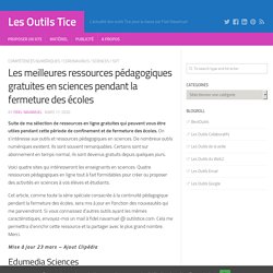 Ressources pédagogiques gratuites en sciences (Les Outils TICE)