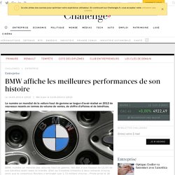 BMW affiche les meilleures performances de son histoire