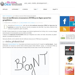 Les 10 meilleures ressources HTML5 en ligne pour les graphistes