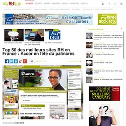 Top 50 des meilleurs sites RH en France : Accor en tête du palmarès