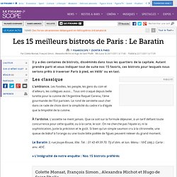 Sortir à Paris : Les 15 meilleurs bistrots de Paris : Le Baratin