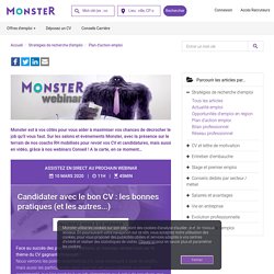 Nos meilleurs conseils en vidéo avec les webinars Monster