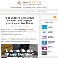 Les meilleurs constructeurs de page gratuits pour WordPress