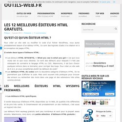 Les 12 meilleurs éditeurs HTML gratuits.