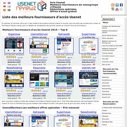 Liste des meilleurs fournisseurs d’accès Usenet