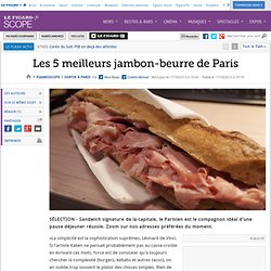 Les 5 meilleurs jambon-beurre de Paris