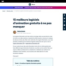 Les 5 Meilleurs Logiciels pour créer des Films d'Animation