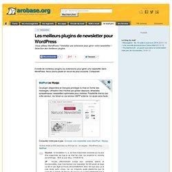 Les meilleurs plugins de newsletter pour WordPress